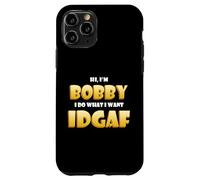 Custodia per iPhone 11 Pro Bobby Costume IDGAF Funny Meme Halloween Bob Costume Bobbys