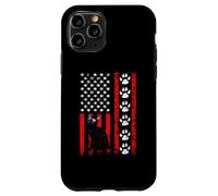 Custodia per iPhone 11 Pro Bombay Cat 4th of July Patriotic American Flag Paws Lover