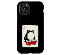 Custodia per iPhone 11 Pro Bongo Batteria Grumpy Frog Divertente Kawaii Giapponese