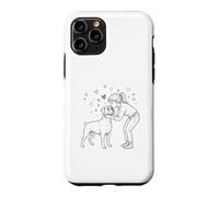 Custodia per iPhone 11 Pro Boxer Dog Love