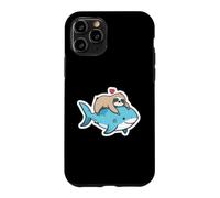 Custodia per iPhone 11 Pro Bradipo che riposa su uno squalo