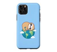 Custodia per iPhone 11 Pro Bradipo Madre Terra Giornata Divertente Per Gli Amanti Dell'ambiente Pianeta