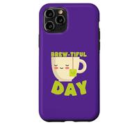 Custodia per iPhone 11 Pro Brew-tiful Day Tea Kawaii Carino Divertente