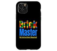 Custodia per iPhone 11 Pro Brick Master Builder Toy Building Building Block Set