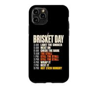 Custodia per iPhone 11 Pro Brisket Day Schedule Funny BBQ Smoker Pitmaster The Stall