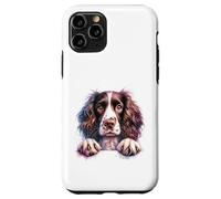 Custodia per iPhone 11 Pro Brittany English Springer Spaniel Cocker Spaniel Dog Face