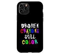 Custodia per iPhone 11 Pro Broken Crayons Still Color Mental Health Awareness
