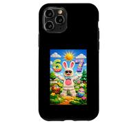 Custodia per iPhone 11 Pro Building Bricks Easter Eggs Funny Rabbit Six Seven 67 Meme