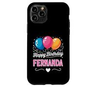 Custodia per iPhone 11 Pro Buon compleanno Fernanda