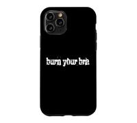 Custodia per iPhone 11 Pro Burn Your Bra NoBra No Bra Donne Senza Reggiseno