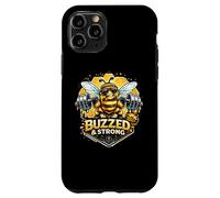 Custodia per iPhone 11 Pro Buzzed & Strong Bee Honey Bilanciere Grafica