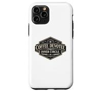 Custodia per iPhone 11 Pro Caffè Devotee Inner Circle Divertente Caffeina Design