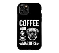 Custodia per iPhone 11 Pro Caffè E Mastini Divertente Mastino