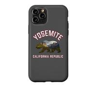 Custodia per iPhone 11 Pro California Republic Bear Yosemite Valley National Park Flag
