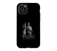 Custodia per iPhone 11 Pro Caligola Imperatore Romano Statua Oscura Estetica