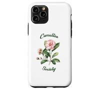 Custodia per iPhone 11 Pro Camellia Society Giardinieri di fiori Arte botanica