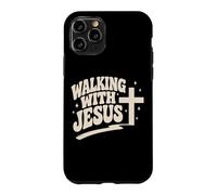 Custodia per iPhone 11 Pro Camminare con Gesù Cristo Croce Cristiano Fede Cristianesimo