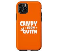 Custodia per iPhone 11 Pro Candy Corn Queen Halloween Divertente Autunno