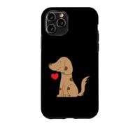 Custodia per iPhone 11 Pro Cane con cuore
