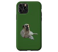 Custodia per iPhone 11 Pro Cane Kangal che sbadiglia vettoriale tagliato