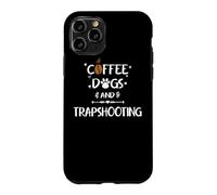 Custodia per iPhone 11 Pro Cani da caffè e traptiro | Skeet Trap Clay Shooting