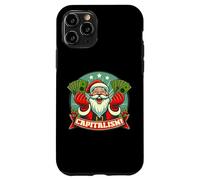 Custodia per iPhone 11 Pro CAPITALISMO! Funny Greedy Santa Claus Consumer Christmas Meme