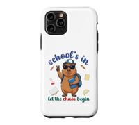 Custodia per iPhone 11 Pro Capybara Back To School Vibes Scuole In Let The Chaos Begin