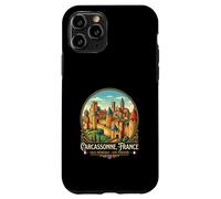 Custodia per iPhone 11 Pro Carcassonne Francia Viaggio Souvenir Città Regalo