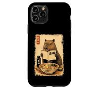 Custodia per iPhone 11 Pro Carino Capybara Ramen giapponese Kanji Edo Pittura