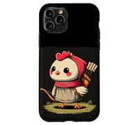 Custodia per iPhone 11 Pro Carino Cupido Pollo Cerca Animali e Amanti Dell'amore