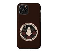 Custodia per iPhone 11 Pro Carino Fantasma Gotico Rose Falene Luna Incubo