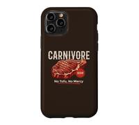 Custodia per iPhone 11 Pro Carnivore No Tofu Bistecca Manzo Amante della Carne Grill BBQ Keto Dieta