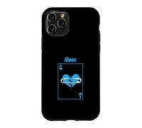 Custodia per iPhone 11 Pro Carta d'amore perso di colore blu Grafica blu