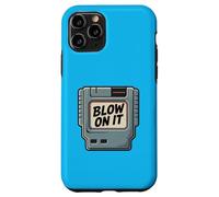 Custodia per iPhone 11 Pro Cartuccia di gioco retrò Blow On It 80s 90s Art