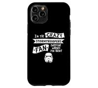 Custodia per iPhone 11 Pro Casco Stormtrooper Slogan I'm The Crazy Fan