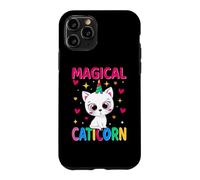 Custodia per iPhone 11 Pro Cat and Unicorn Caticorn Magical Funny Kitten Cats Lovers