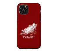 Custodia per iPhone 11 Pro Cat Mother I Am But Skin and Bones per donne e uomini divertente