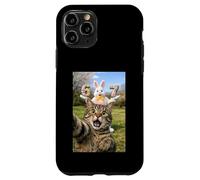 Custodia per iPhone 11 Pro Cat Selfie Six Seven Easter Day Bunny 67 Meme Rabbit Kids