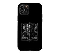 Custodia per iPhone 11 Pro Cavaliere medievale gotico scuro dell'ordine del silenzio