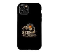 Custodia per iPhone 11 Pro Cercate la Sua Presenza Non Cose Montagne Cristiane