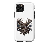 Custodia per iPhone 11 Pro Cervo vichingo Eikthyrnir vichinghi rune valhalla celti