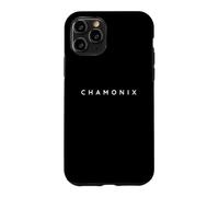 Custodia per iPhone 11 Pro Chamonix Vacanze sugli sci/Alpi francesi souvenir di carattere moderno