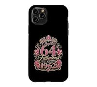 Custodia per iPhone 11 Pro Chapter 64 Fabulous Since 1962 Floral 64th Birthday Women