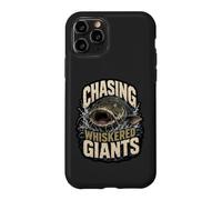 Custodia per iPhone 11 Pro Chasing Whiskered Giants Citazione Cacciatore di Pesce Gatto