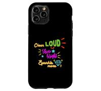 Custodia per iPhone 11 Pro Cheerleader Cheer Loud Shine Bright Cheerleaders regalo