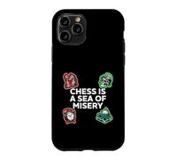 Custodia per iPhone 11 Pro Chess Is A Sea Of Misery Funny Board Gamer