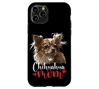 Custodia per iPhone 11 Pro Chihuahua Mamma Capelli Lunghi Chiwawa Cane Il Cane Madre
