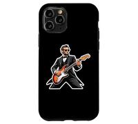 Custodia per iPhone 11 Pro Chitarra Rockin President American Independence Day USA Cool