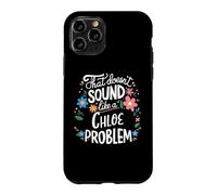 Custodia per iPhone 11 Pro Chloe Personalized Cute Flower Girls Chloe Name