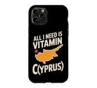 Custodia per iPhone 11 Pro Cipro All I Need Is Vitamin Cyprus Bandiera L'isola di Cipro